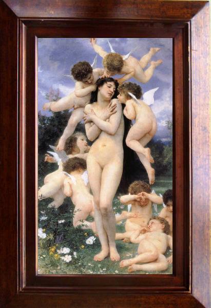 framed  Adolphe William Bouguereau Return of Spring, Ta129